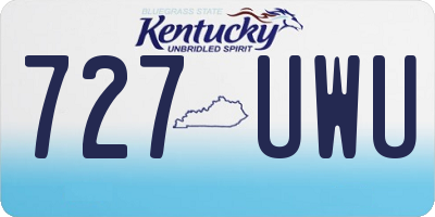 KY license plate 727UWU