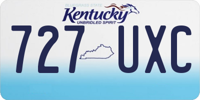 KY license plate 727UXC