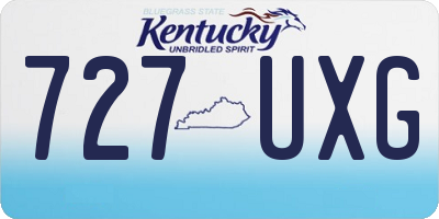 KY license plate 727UXG