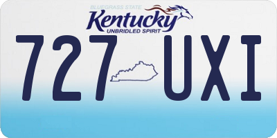 KY license plate 727UXI