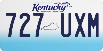 KY license plate 727UXM