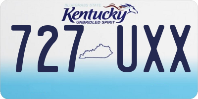KY license plate 727UXX