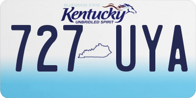 KY license plate 727UYA