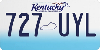 KY license plate 727UYL