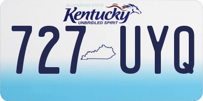 KY license plate 727UYQ