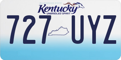 KY license plate 727UYZ