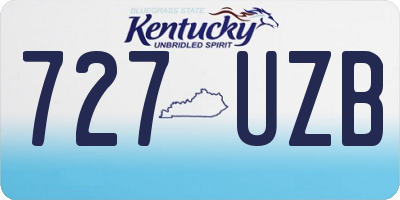 KY license plate 727UZB