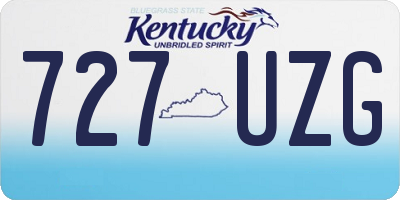KY license plate 727UZG