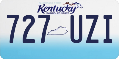 KY license plate 727UZI