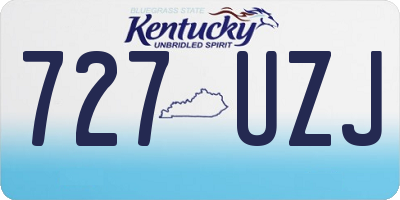 KY license plate 727UZJ