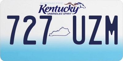 KY license plate 727UZM
