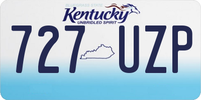 KY license plate 727UZP