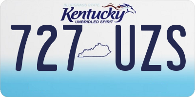 KY license plate 727UZS