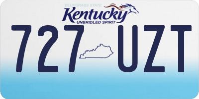 KY license plate 727UZT