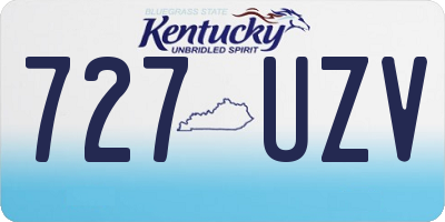 KY license plate 727UZV
