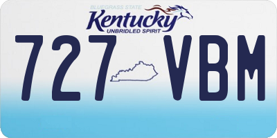 KY license plate 727VBM