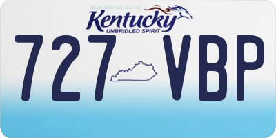 KY license plate 727VBP
