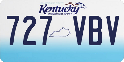 KY license plate 727VBV