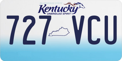 KY license plate 727VCU