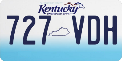 KY license plate 727VDH