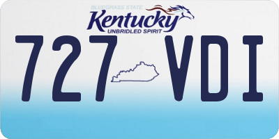 KY license plate 727VDI
