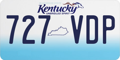 KY license plate 727VDP