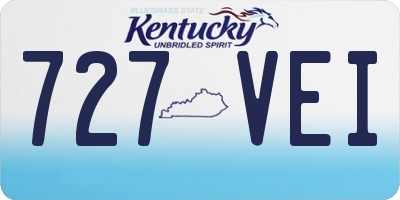 KY license plate 727VEI