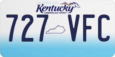 KY license plate 727VFC