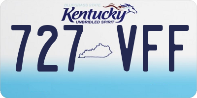 KY license plate 727VFF