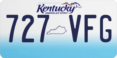 KY license plate 727VFG