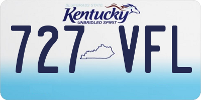 KY license plate 727VFL