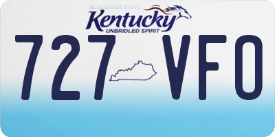 KY license plate 727VFO