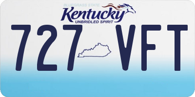 KY license plate 727VFT