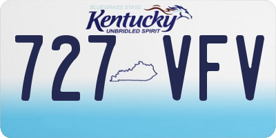 KY license plate 727VFV
