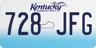 KY license plate 728JFG