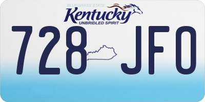KY license plate 728JFO
