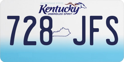 KY license plate 728JFS