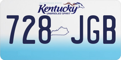 KY license plate 728JGB