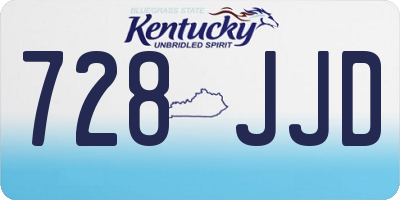 KY license plate 728JJD