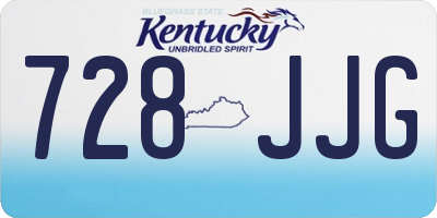 KY license plate 728JJG