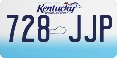 KY license plate 728JJP