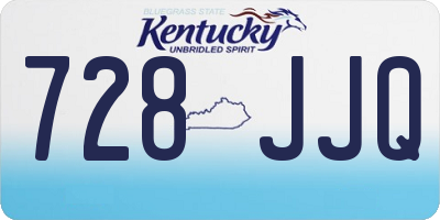 KY license plate 728JJQ