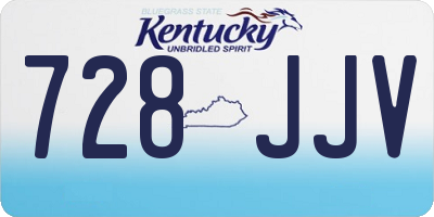 KY license plate 728JJV