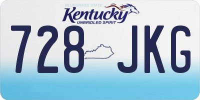 KY license plate 728JKG