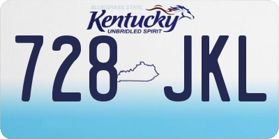 KY license plate 728JKL