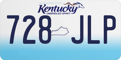 KY license plate 728JLP