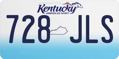 KY license plate 728JLS