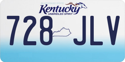 KY license plate 728JLV