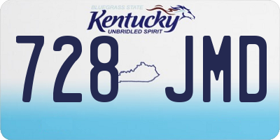 KY license plate 728JMD