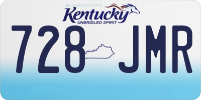 KY license plate 728JMR